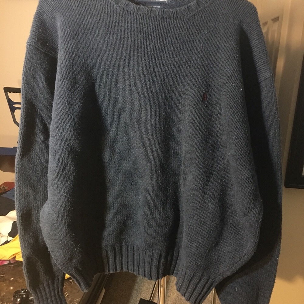 Vintage 90’s Polo Ralph Lauren Sweater Navy L